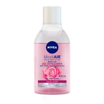 Nivea MicellAIR Gül Suyu İçeren Çift Fazlı Makyaj Temizleme Suyu 400 ML