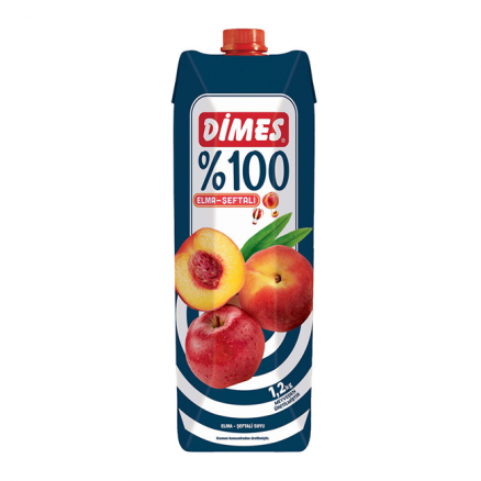 Dimes Premium % 100  Karışık Elma & Şeftali Suyu 1 Lt