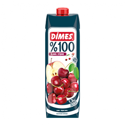 Dimes Premium % 100 Karışık Elma & Vişne Suyu 1 Lt