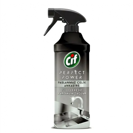 Cif Perfect Power Sprey Paslanmaz Çelik 435 ML