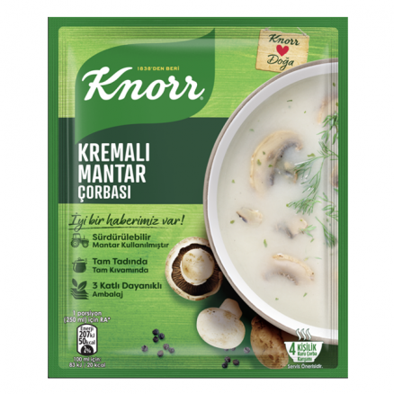 Knorr Kremalı Mantar Çorba