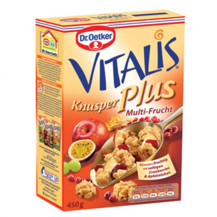 Dr. Oetker Vitalis Çıtır Plus Müsli Multi Meyveli - 450 GR