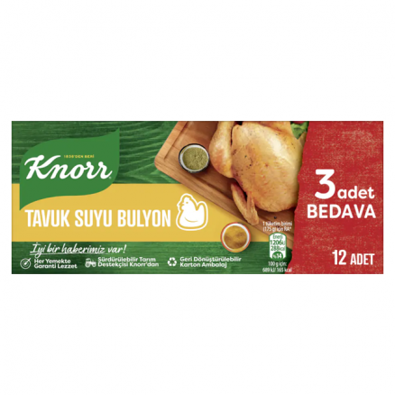 Knorr Tavuk Bulyon - 120 GR - 12 Adet