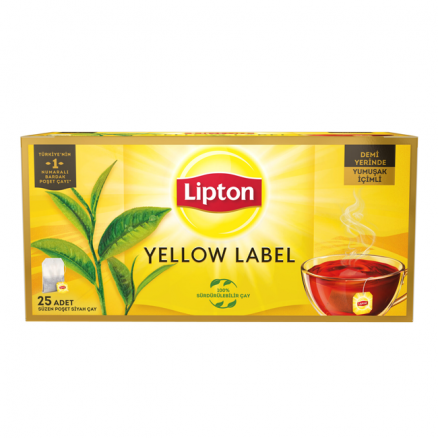 Lipton Yellow Label Bardak Poşet Çay 25'Li