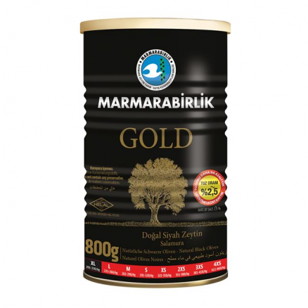 Marmarabirlik Gold (XL) Zeytin Teneke  - 800 GR