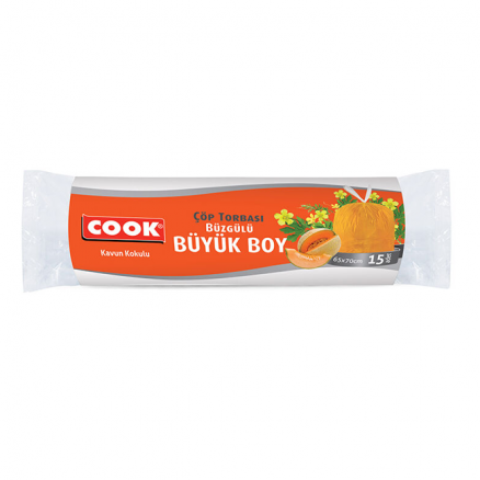 Cook Ekonomik Büzgülü Çöp Torbası Büyük Boy Kavun