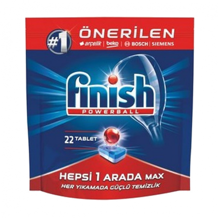 Finish Hepsi Bir Arada Tablet Bulaşık Makinesi Deterjanı - 22 Adet