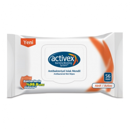 Activex Islak Havlu Kapaklı - 56 Lı Islak Mendil