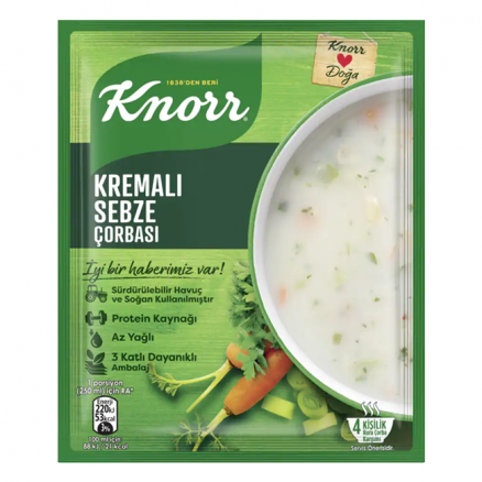 Knorr Kremalı Sebze Çorbası