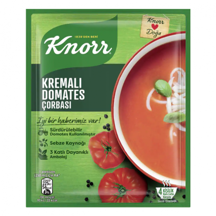 Knorr Kremalı Domates Çorbası