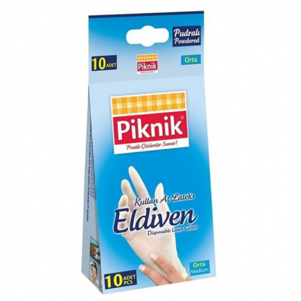 Piknik Lateks Eldiven 10'lu 