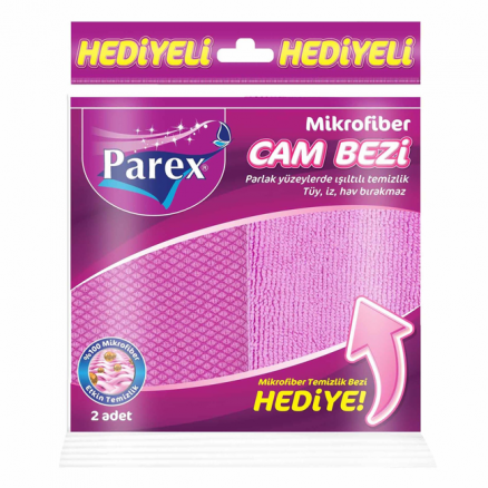 Parex Mikrofiber Cam Bezi 2'li (M.Fiber Tem. Bezi Hediyeli)