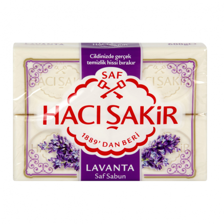 Hacı Şakir Kalıp Sabun Lavanta 4X150 GR