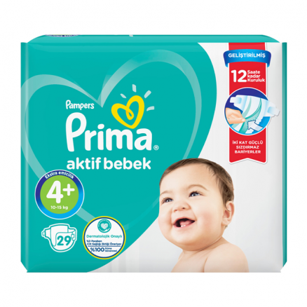 Prima Active Baby Standart Paket 4+ Beden 29'lu