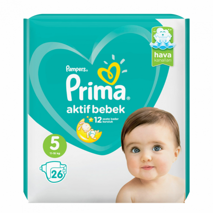 Prima Active Baby Standart Paket 5 Beden 26'lı