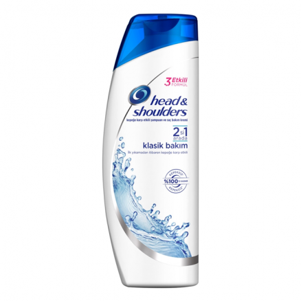 Head & Shoulders Klasik Bakım 2'si 1 Arada Şampuan ve Saç Bakım Kremi 400 ml