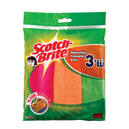 Scotch Brite Microfiber Bez 3'Lü