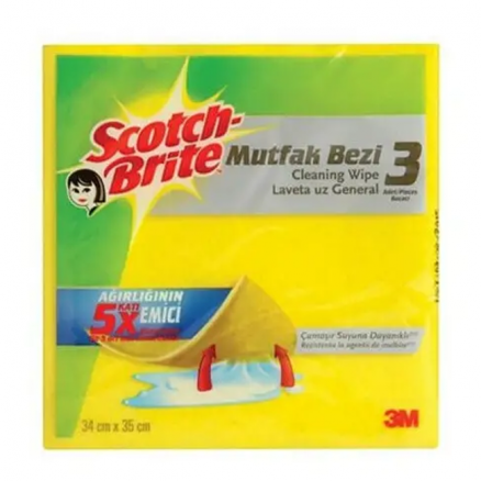 Scotch Brite 3'Lü Temizlik Bezi Mutfak