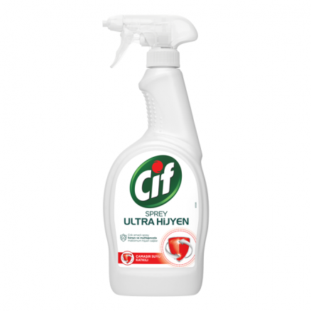 Cif Sprey Her Yer Ultra Hijyen - Çamaşır Suyu Katkılı - 750 ML