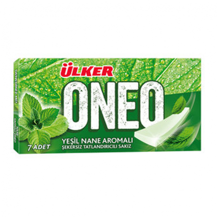 Ülker Oneo Slims Yeşil Nane Aromalı Tatlandırıcılı Sakız 14 G