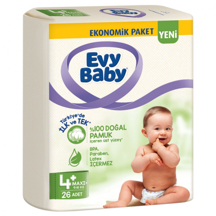 Evy Baby Bebek Bezi Eko (26 Adet) - No.4+