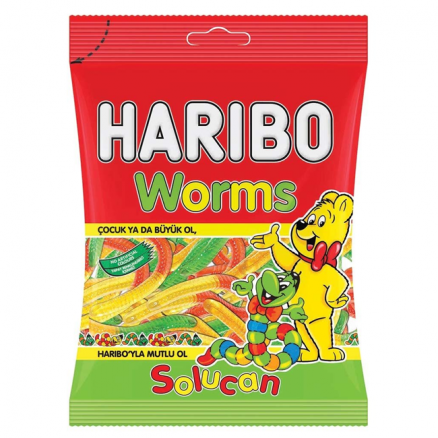 Haribo Worms - Solucan 80 G