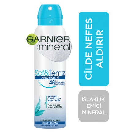 Garnier Saf ve Temiz Kadın Deodorant Sprey 150 ML