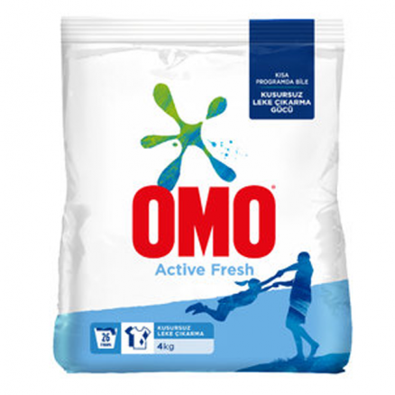 Omo Toz Çamaşır Deterjanı 4 KG Active Fresh