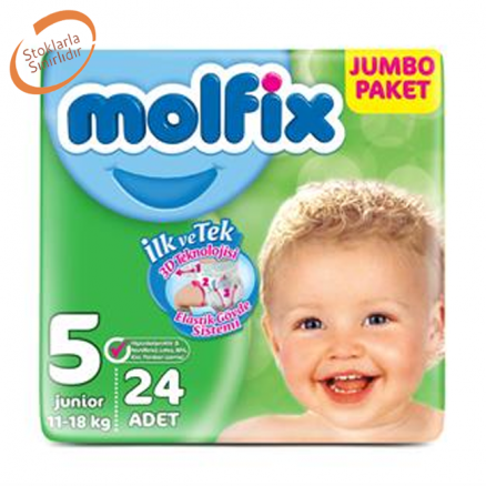 Molfix 3D Junior Jumbo 5 Numara (11-18 Kg) - 24'Lü